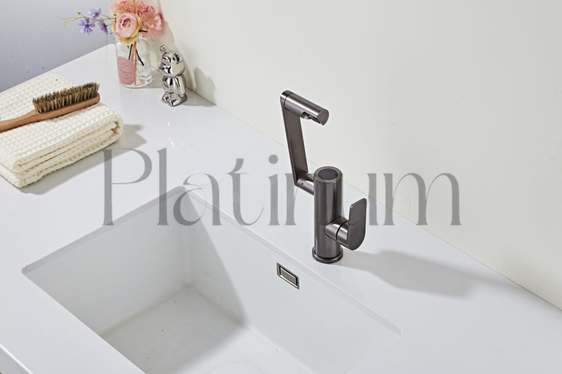 Platinum Euphoria Смесител за мивка с въртяща глава и дисплей за температура – снимка 6