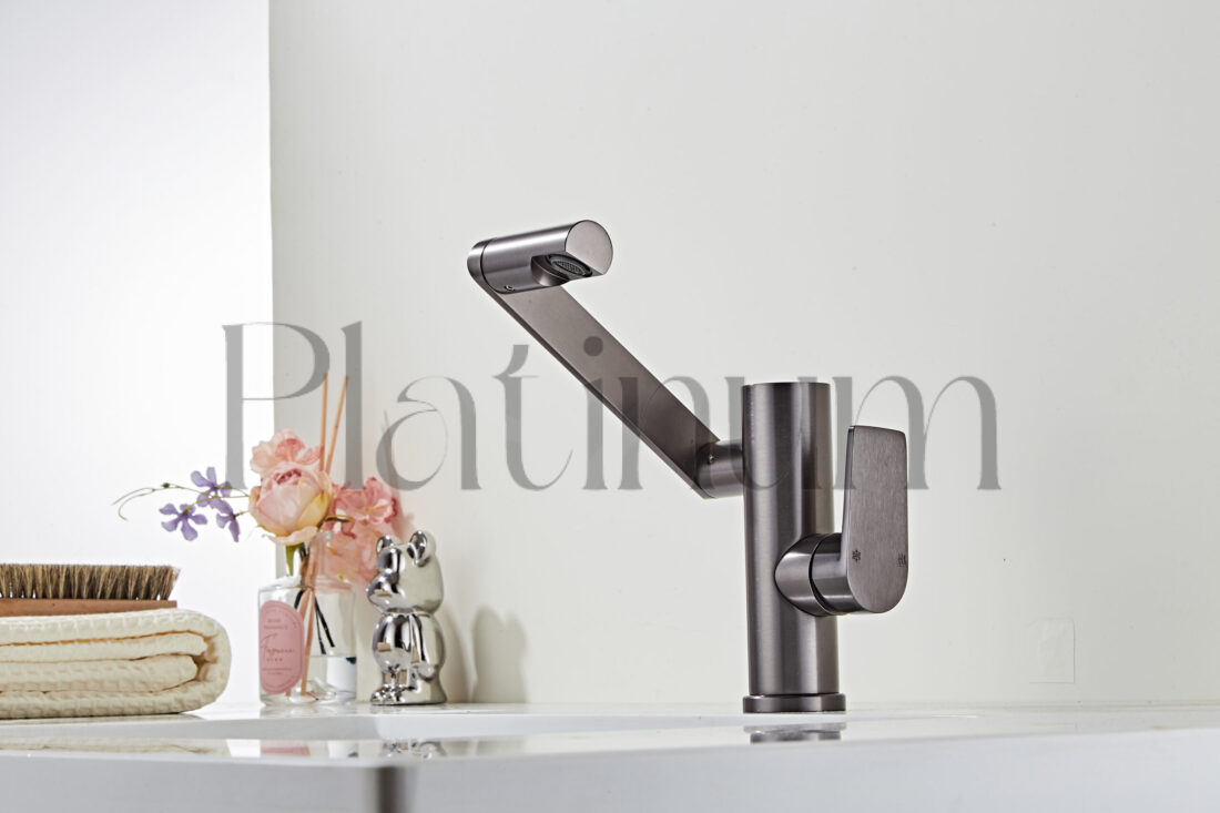 Platinum Euphoria Смесител за мивка с въртяща глава и дисплей за температура – снимка 8