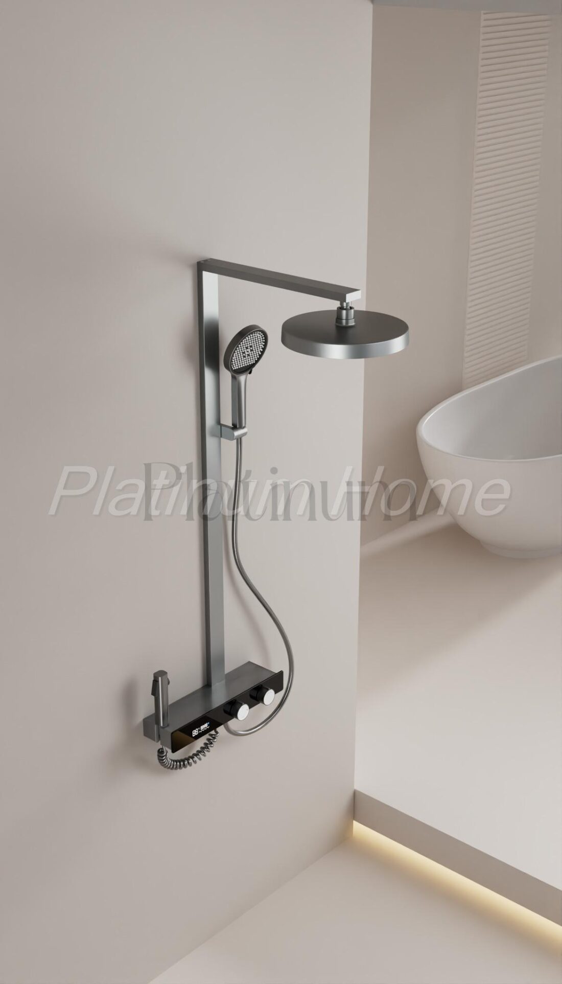 Platinum Sense Термостатна душ система с 4 режима и LED температурен дисплей – снимка 9