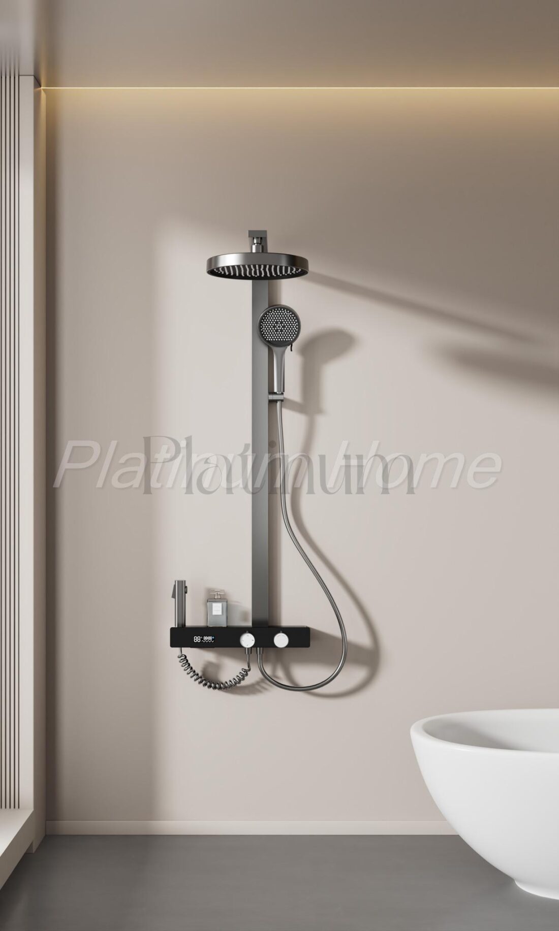 Platinum Sense Термостатна душ система с 4 режима и LED температурен дисплей – снимка 8