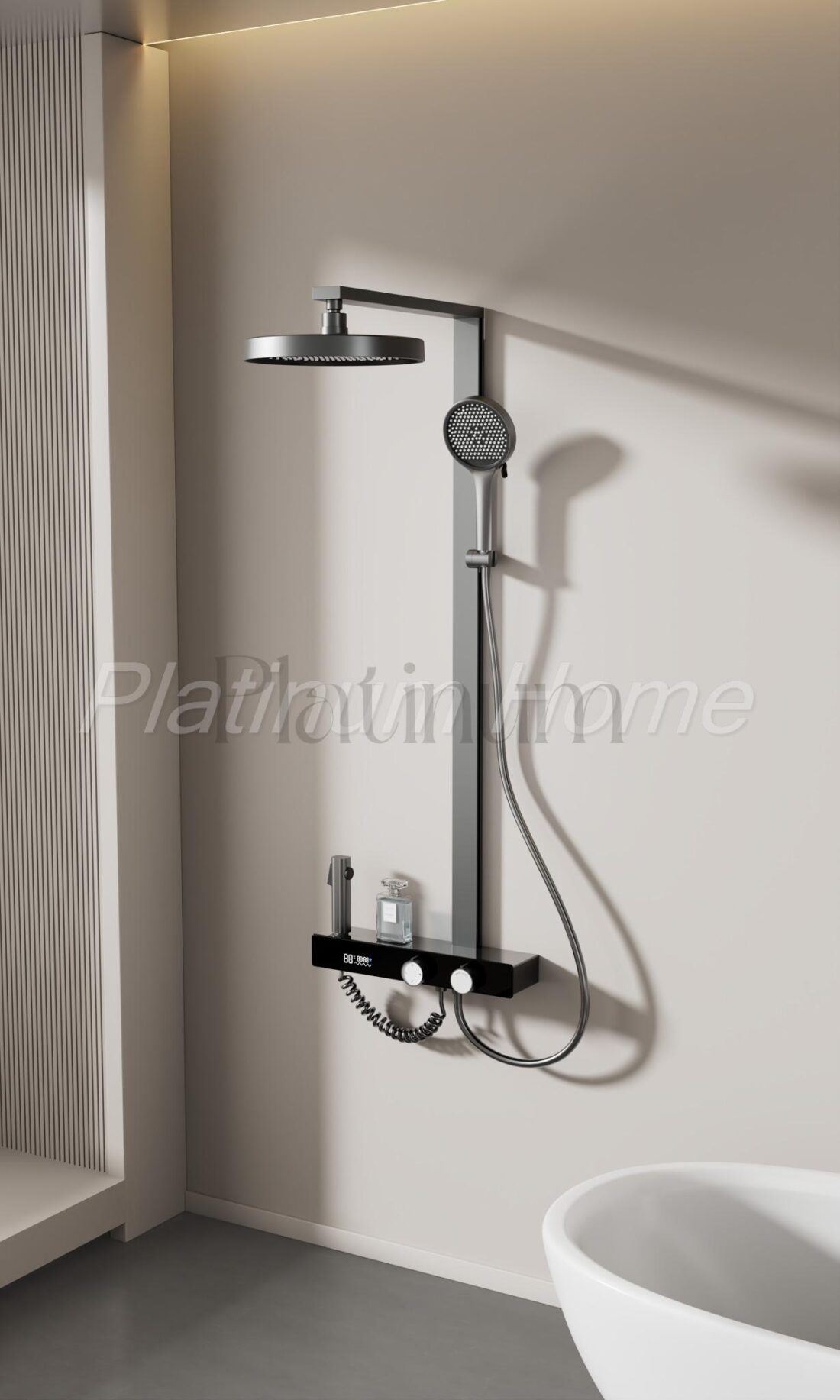 Platinum Sense Термостатна душ система с 4 режима и LED температурен дисплей – снимка 7