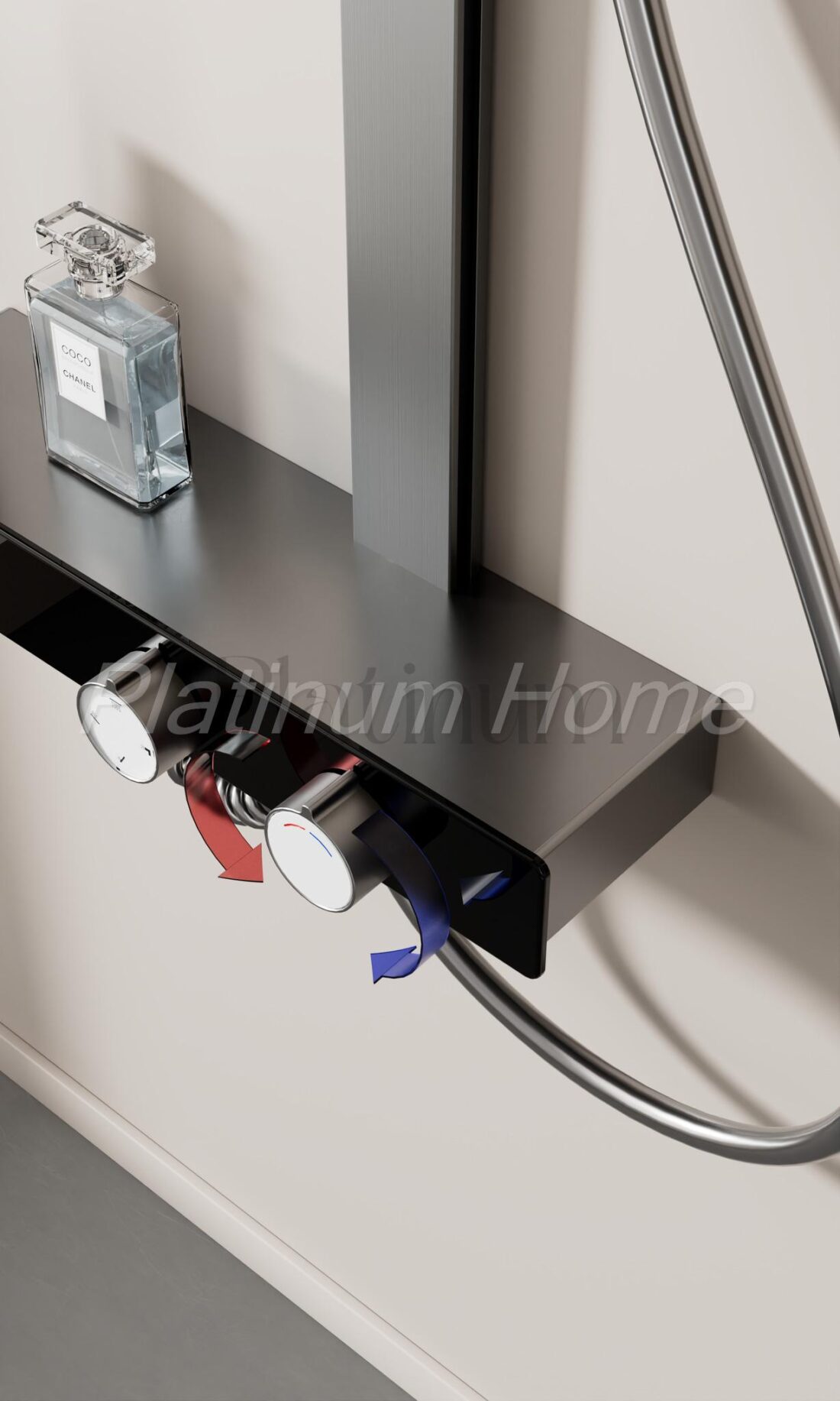 Platinum Sense Термостатна душ система с 4 режима и LED температурен дисплей – снимка 6