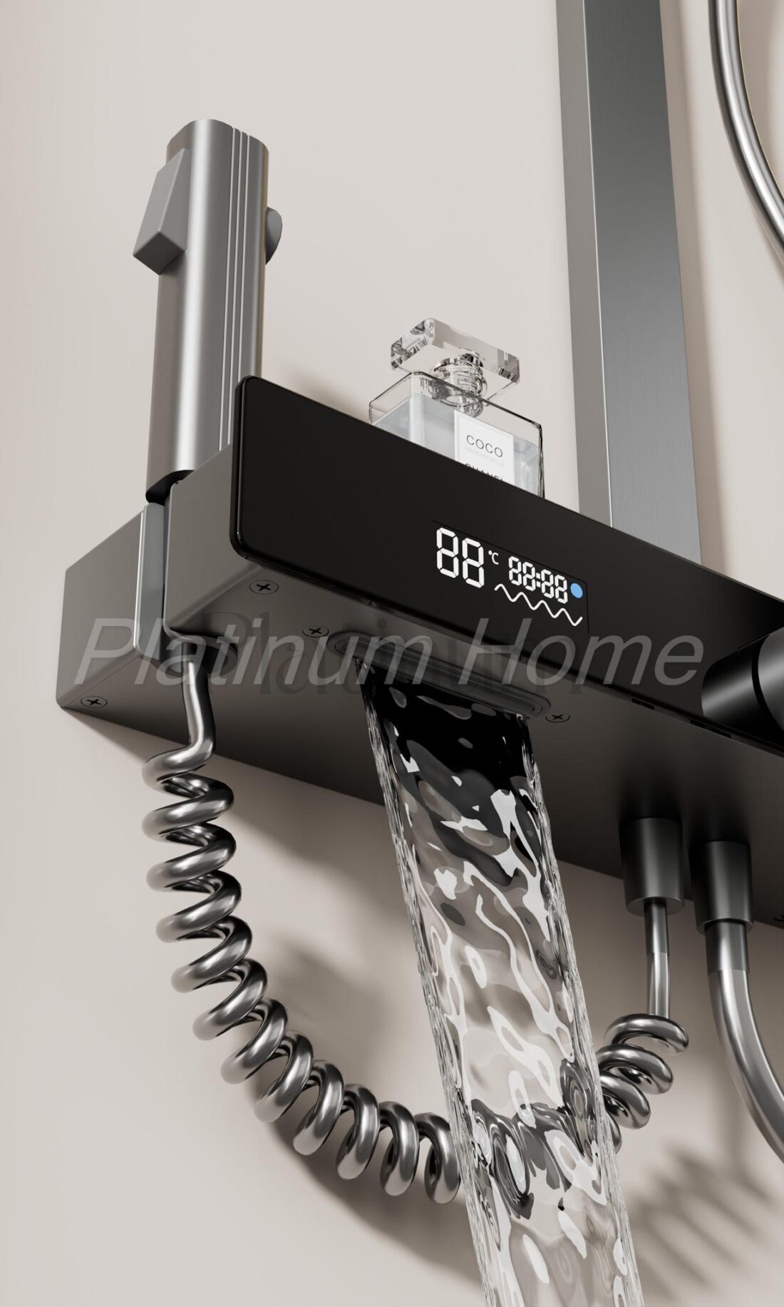 Platinum Sense Термостатна душ система с 4 режима и LED температурен дисплей – снимка 2